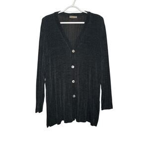 Private Editions by‎ Chicos stretch button down blouse womens large elegant